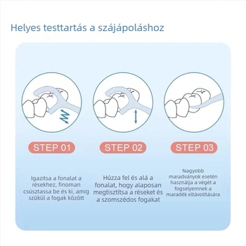 Small Bamboo fogselyem fogpálcák, egyszer használatos, műanyag, 50–80 db/csomag, családi csomag