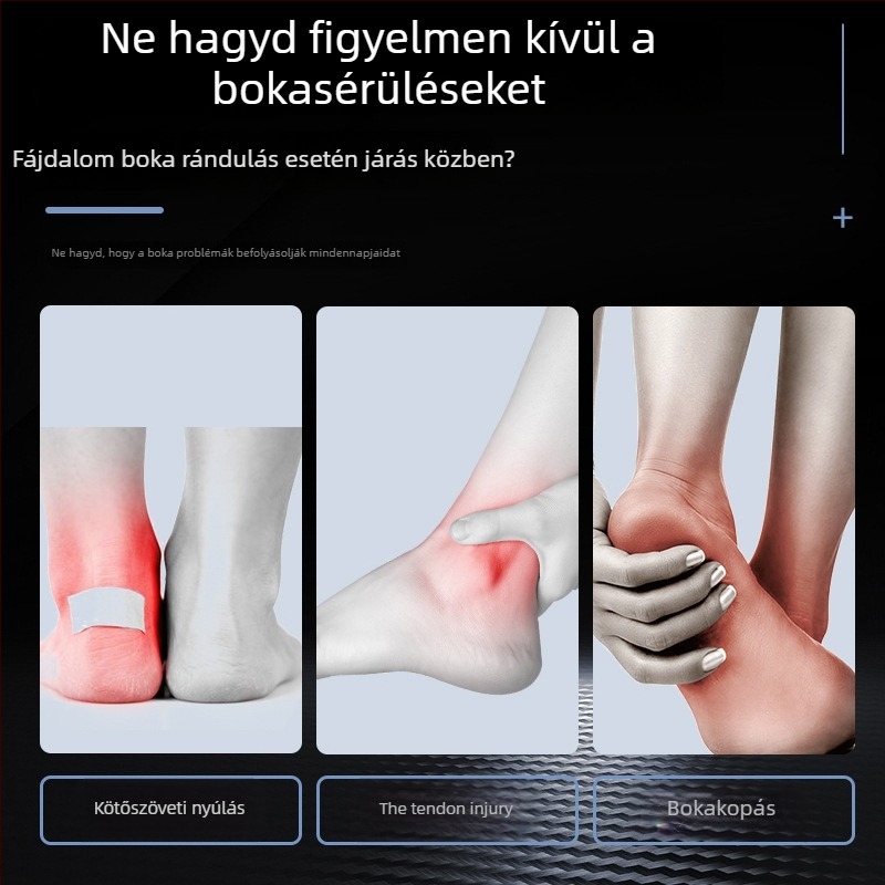Állítható bokarögzítő, anti-sprain pánt, lélegző poliészter, boka védelem futáshoz és fitneszhez