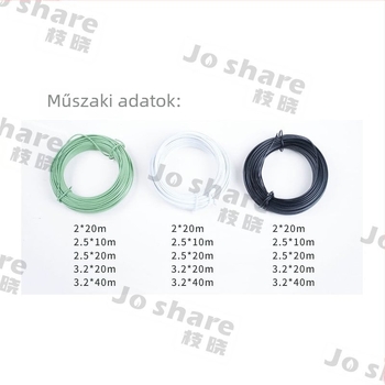 Műanyag bevonatú spirál huzal kertészeti növény-támasztáshoz és DIY kötözéshez