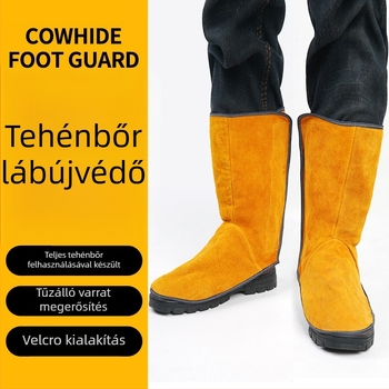 Szaru marha bőr kovácsoló lábvédő – permetvédő és hővédő pajzs, tartós