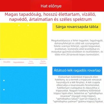 Ragasztó rovarlemez légy- és szúnyogcsapdával