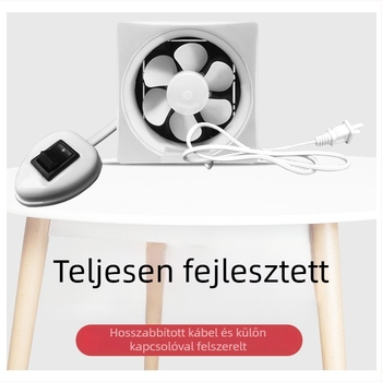 Ablak típusú lamellás kifúvóventilátor – 230x230 mm, 220V, 50Hz, Függőleges szerelés