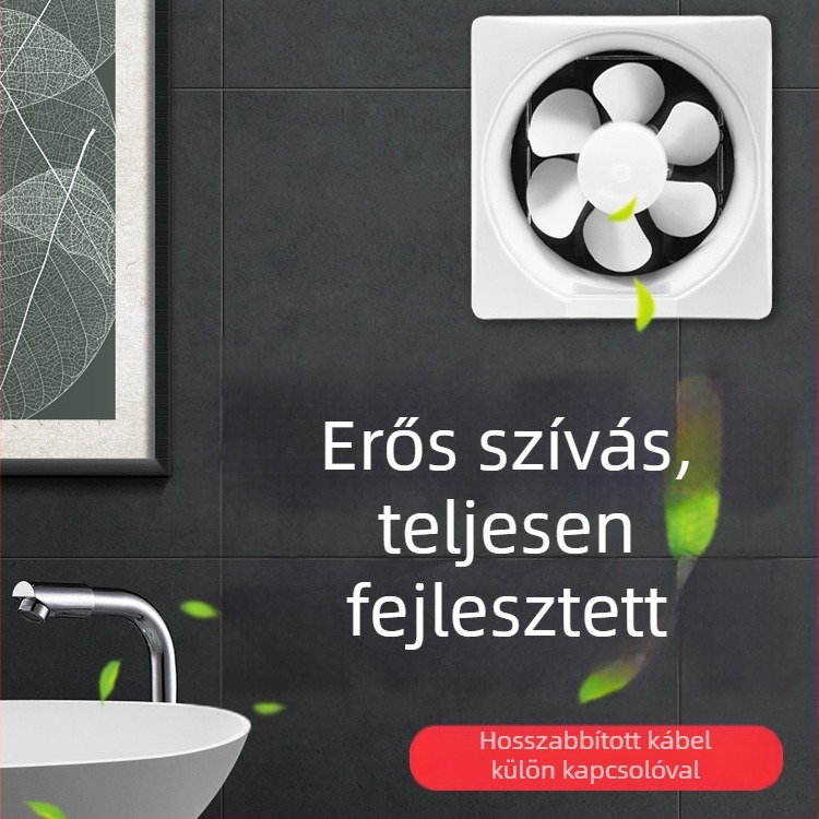 Ablak típusú lamellás kifúvóventilátor – 230x230 mm, 220V, 50Hz, Függőleges szerelés