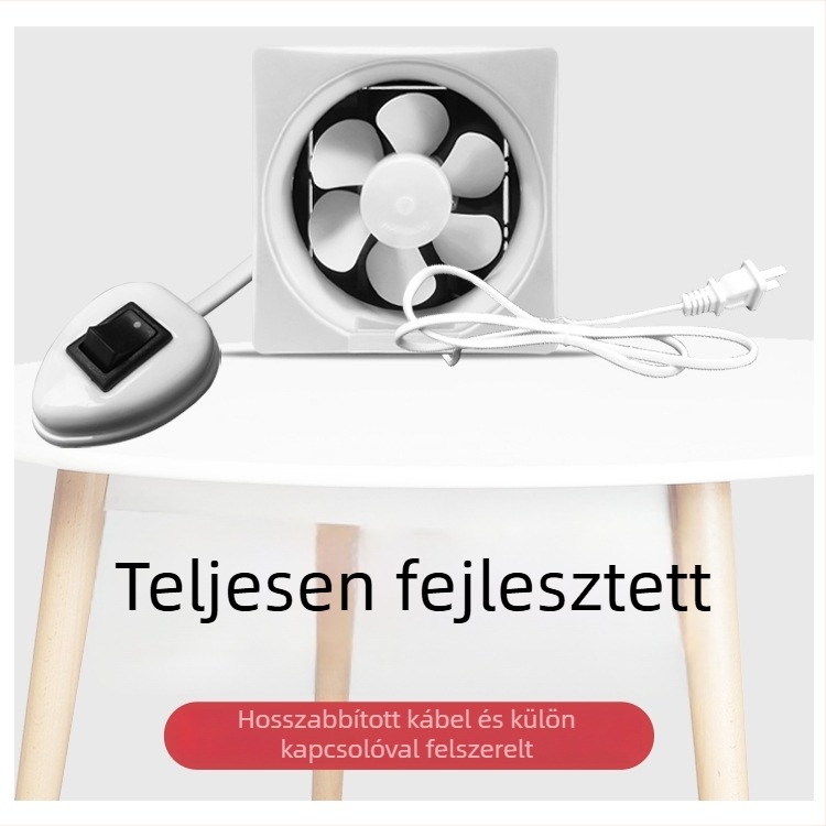 Ablak típusú lamellás kifúvóventilátor – 230x230 mm, 220V, 50Hz, Függőleges szerelés