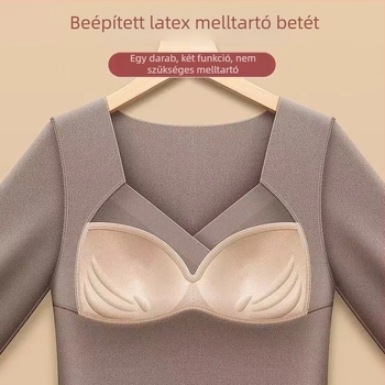 Egyszemélyes melegítő felső beépített mellkas párnával, belső fleece-lappal, hosszú ujjú, fűtőfunkcióval