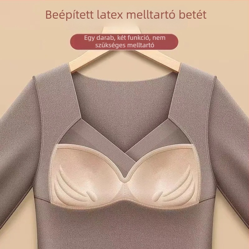 Egyszemélyes melegítő felső beépített mellkas párnával, belső fleece-lappal, hosszú ujjú, fűtőfunkcióval