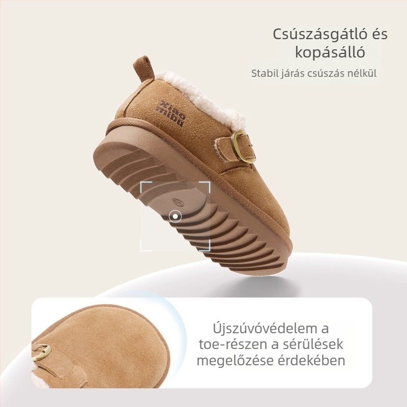Gyerekeknek való bokacsizma, Ultra-fiber bőr felső rész, gumírozott talp, 4–16 évesek, téli 2025