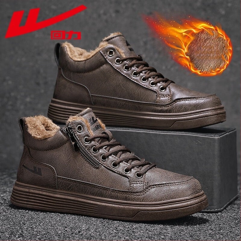Reebok téli magas szárú csizma, műbőr felsőrész, PVC talp, vastított kivitel, fűzővel záródó