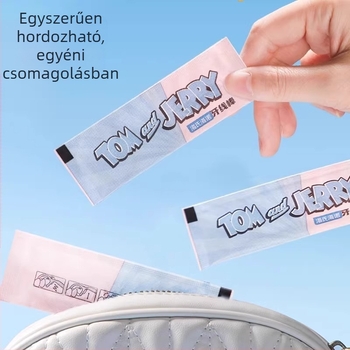 Hainuo fogászati fogselyem pálcikák, egyszer használatosak, egyenként csomagoltak, hordozható, 50 darab