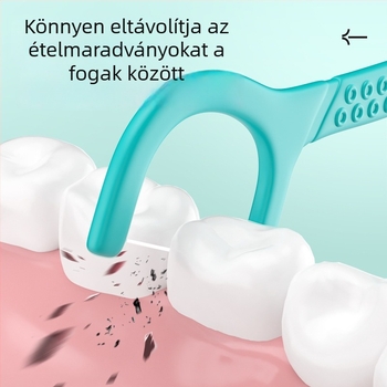 RAOYI antibakteriális interdental floss pálcikák, egyszer használatos műanyagból, 50 darabos doboz