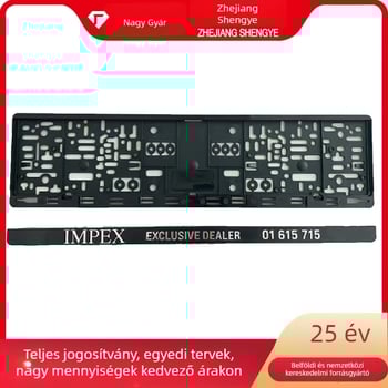 Műanyag autó rendszámtábla keret, modell SY és SY01; alkatrész szám sy101; márka Shengye