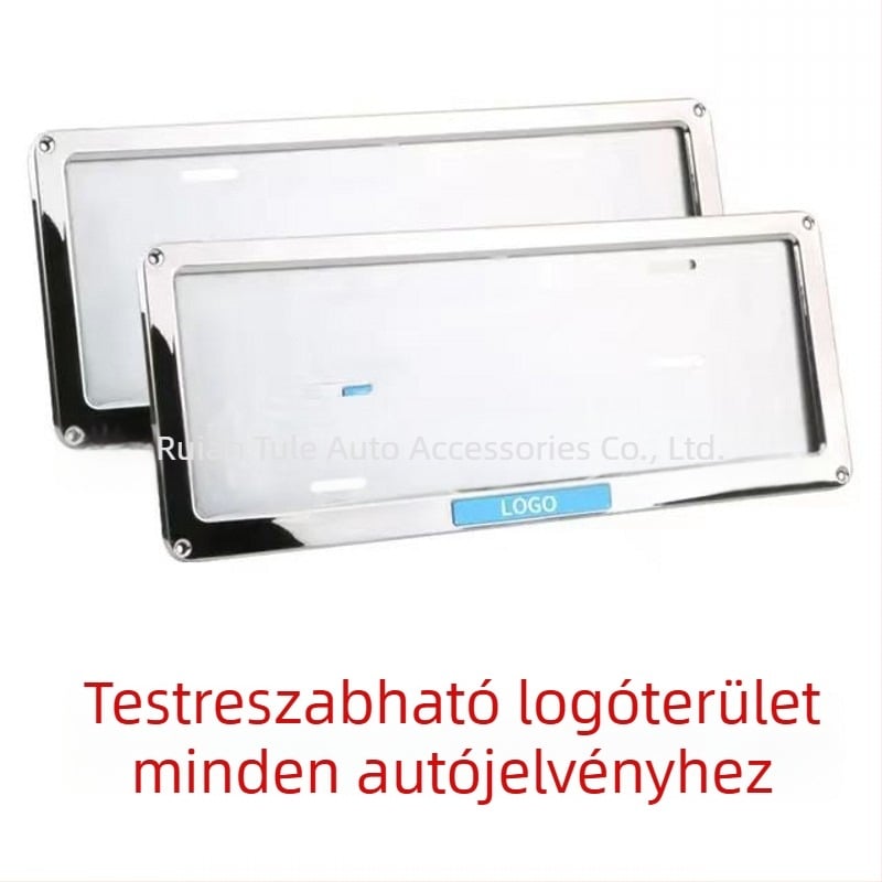 Rendszámtábla keret, rozsdamentes acélból, motorháztető-típusú, Fülöp-szigeteki autóhoz, modell TM-RB-19