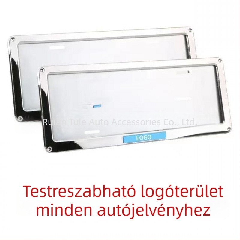 Rendszámtábla keret, rozsdamentes acélból, motorháztető-típusú, Fülöp-szigeteki autóhoz, modell TM-RB-19