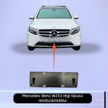  Mercedes‑Benz W253/GLC elülső rendszámtábla keret, modell 2538804100, Rongcheng műanyag