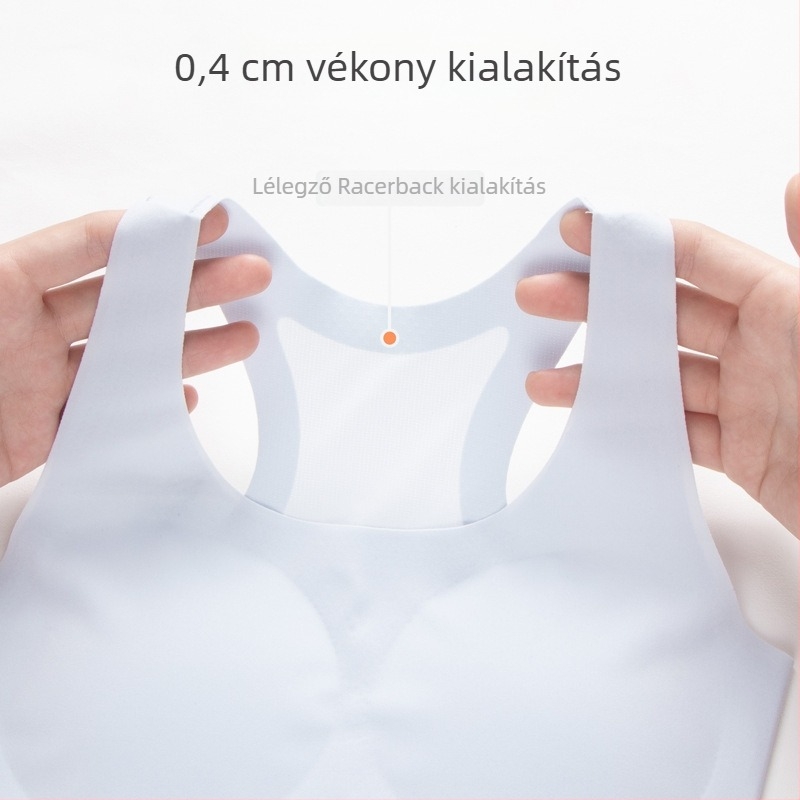 Lányoknak tervezett varrás nélküli sportmelltartó, lélegző, teljes kosár, merevítő nélkül, Y-alakú vállpántok, fejlődő tinédzserek számára