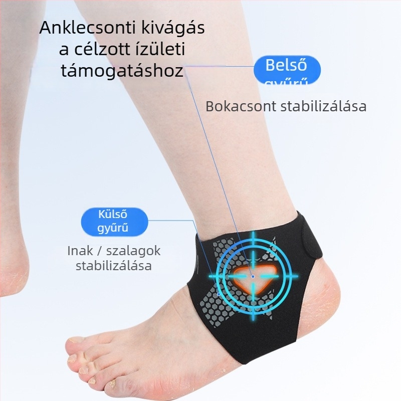 Vékony sport boka merevítő — Spandex anyag, kosárlabda és futás, boka védelem, sérülés utáni felépülés