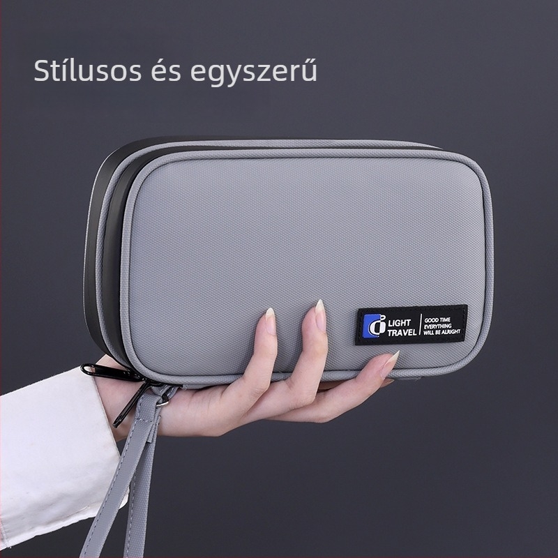 Digitális rendező táska, modell 5012, kocka alakú dizájn, Oxford anyag, többfunkciós, otthoni és utazási célokra; tárol CD-ket, irodai kellékeket, gyógyszereket, képeslapokat és más tárgyakat.