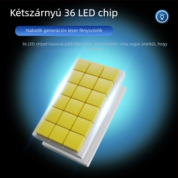 K12 kettős rézcsöves autó LED fényszóró, 120W, 16000lm, 12V, IP68