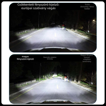 K12 kettős rézcsöves autó LED fényszóró, 120W, 16000lm, 12V, IP68