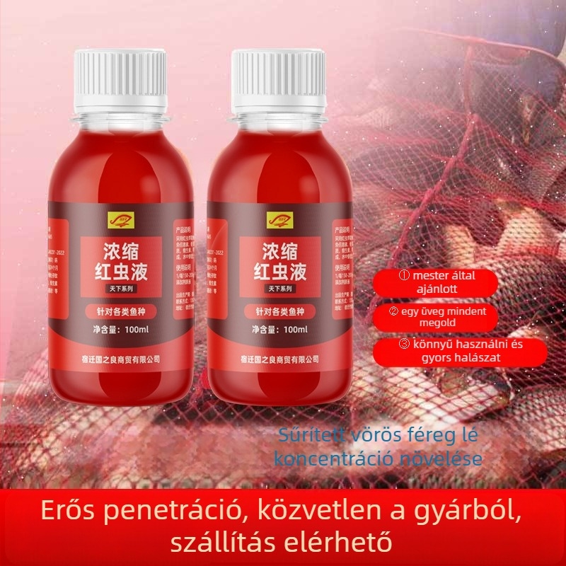 Guoliang Koncentrált Vörös Kukac Folyadék – Vízalapú Adalék Halászathoz (Átfogó Csali)