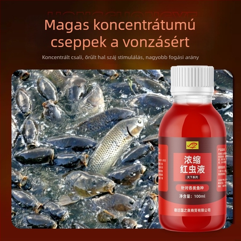 Guoliang Koncentrált Vörös Kukac Folyadék – Vízalapú Adalék Halászathoz (Átfogó Csali)