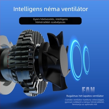Gépjármű LED Lézeres Fényszóró V50-6 Copper Tube, 200W, 98600LM, 12V, IP68