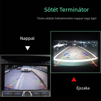 AHD hátulról nézet kamera fisheye lencsével, 720P, 12V, 90° állítható szög, CVBS