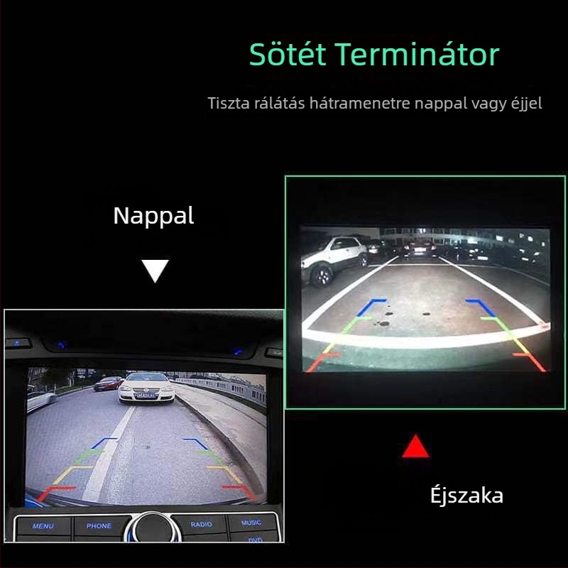 AHD hátulról nézet kamera fisheye lencsével, 720P, 12V, 90° állítható szög, CVBS