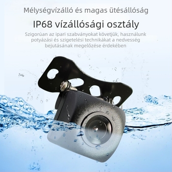 AHD autó hátsó kamera nagy kijelzővel, külső Android modul, 720p, csillagfényes éjszakai látás