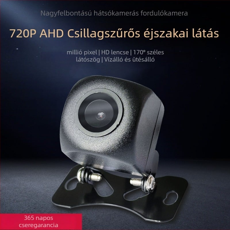AHD autó hátsó kamera nagy kijelzővel, külső Android modul, 720p, csillagfényes éjszakai látás