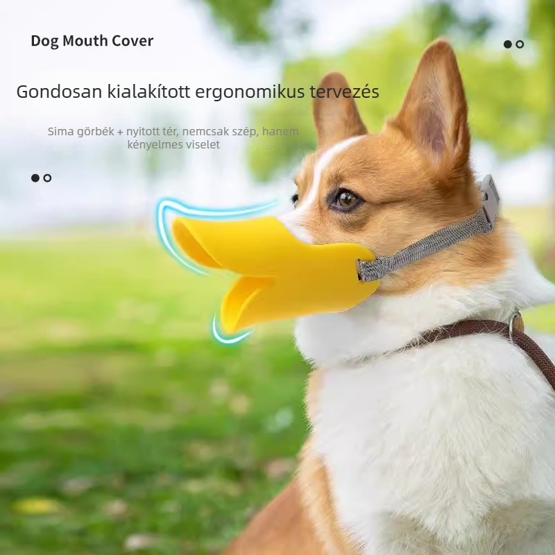 Duckbill kutya-múzz CWYP-GG744 kistestű kutyáknak – harapás elleni, harapásvédő fedél, nem importált, határokon át exkluzív ellátás