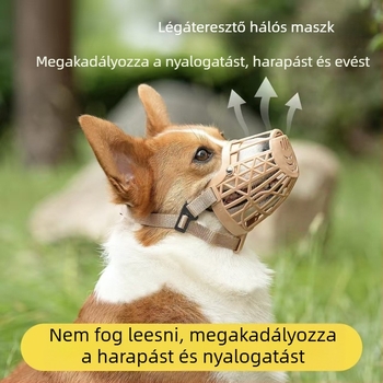 Kutyamúzli – harapásgátló és szájvédő, műanyag, FDLCYZT modell, Senwei márka, kutyáknak