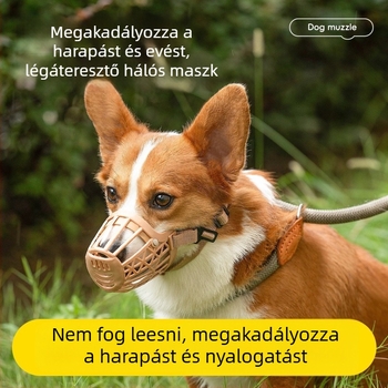 Kutyamúzli – harapásgátló és szájvédő, műanyag, FDLCYZT modell, Senwei márka, kutyáknak
