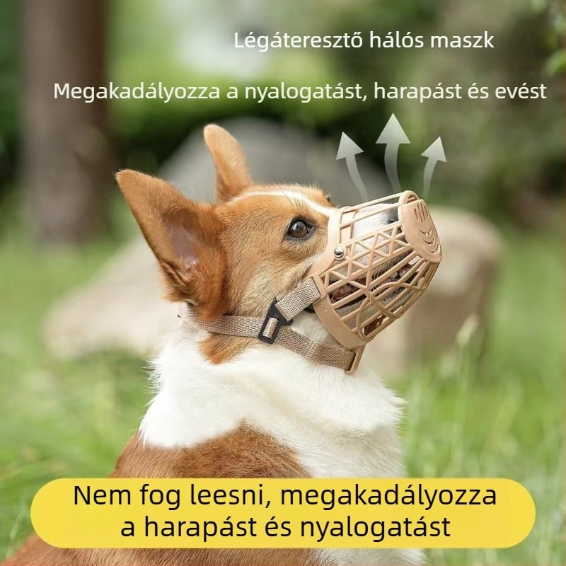 Kutyamúzli – harapásgátló és szájvédő, műanyag, FDLCYZT modell, Senwei márka, kutyáknak
