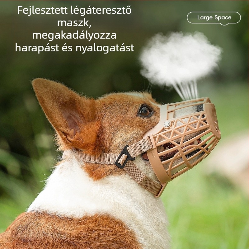 Kutyamúzli – harapásgátló és szájvédő, műanyag, FDLCYZT modell, Senwei márka, kutyáknak