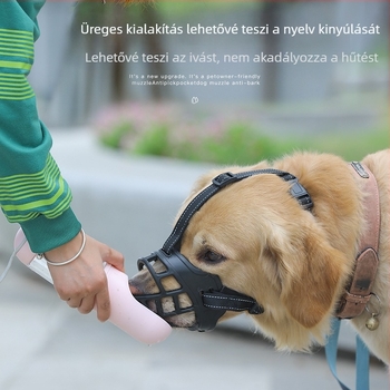 Nylon kutya szájvédő – harapás elleni védelem, kis- és nagytestű kutyák számára