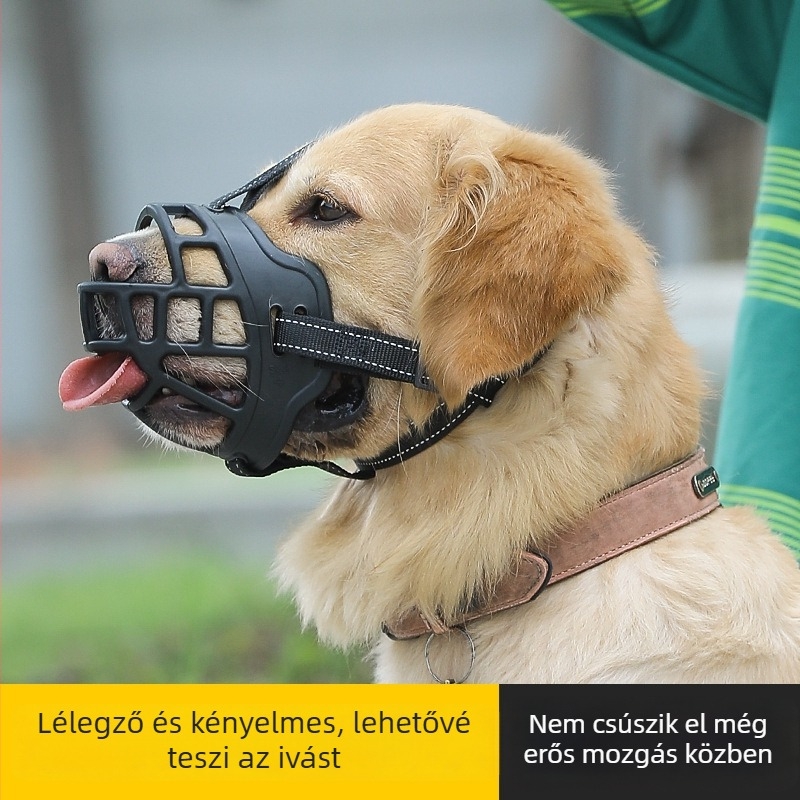 Nylon kutya szájvédő – harapás elleni védelem, kis- és nagytestű kutyák számára
