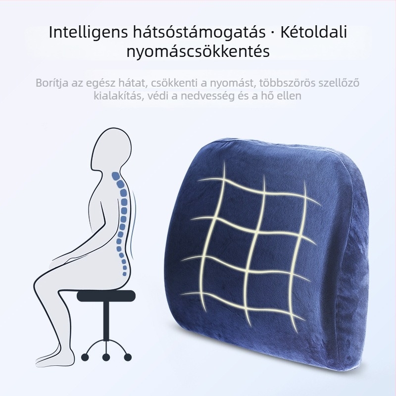 Autóhoz való latex deréktámasz párna, márka Fumanna; Anyag: latex; Töltet: latex; Mintázat: egyszínű; Kompatibilis minden autómárkával; Négy évszakos