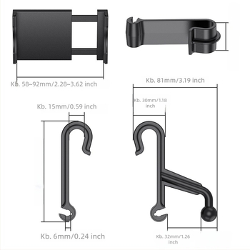 Shunwei autós telefon-tartó összecsukható mini asztallal, műanyagból, beépített kártya rögzítés, univerzális kompatibilitás