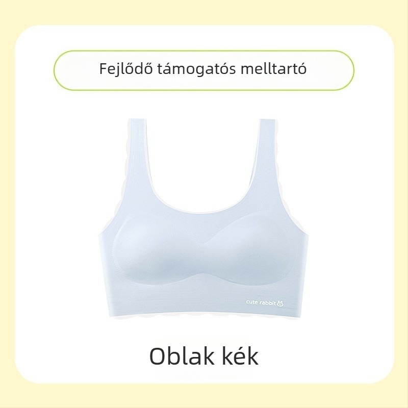 Lányoknak szánt melltartó-vest 12–15 éveseknek, Nylon + Spandex, Teljes kosár, Finom formázó kosár, Nylon bélés