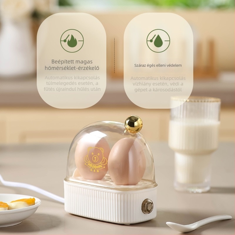 HP101 Tojásfőző, kapacitás 2–3 tojás, 220V, 50Hz, 120W