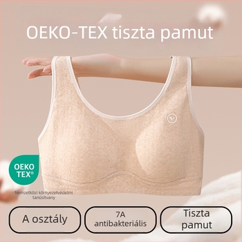 Anfeiya Pamutból készült teljes kosaras melltartó középiskolás lányoknak (12–15 évesek), vékony formázott habcsésze, rögzített dupla pántok, zár nélkül