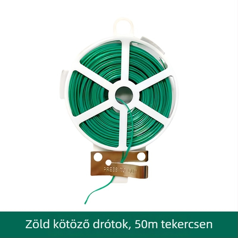 Qiwang Otthoni kertészkedési kötöző készlet – műanyag bevonatú kötöződrót növények támasztásához