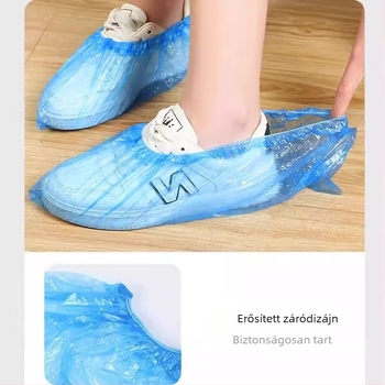 Egyszer használatos cipővédők beltéri használatra, extra vastag, vízálló, kopásálló, csúszásmentes, műanyagból