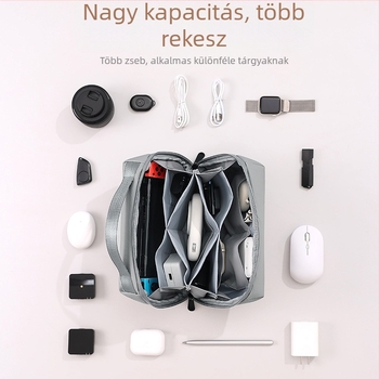 Bei Lian Excellence Digitális Tároló Táska – PU kocka alakú utazási rendező kozmetikumok és higiéniai termékek számára, többfunkciós