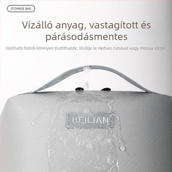 Bei Lian Excellence Digitális Tároló Táska – PU kocka alakú utazási rendező kozmetikumok és higiéniai termékek számára, többfunkciós