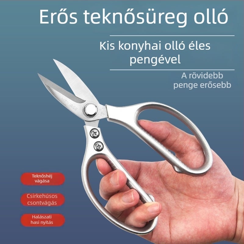 Konyhai olló rozsdamentes acélból, teljes acélszerkezet, otthoni használatra, testreszabható, modern minimalista stílus