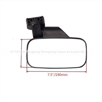 GOOFIT UTV terep jármű visszapillantó tükör csere készlet, négyzet alakú tükör, pozitív fogakkal rögzítés, modell UTV-Q004