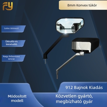 Hátsó nézet tükör 912, sík tükör, tükranyag PP, motorosok és elektromos járművek számára