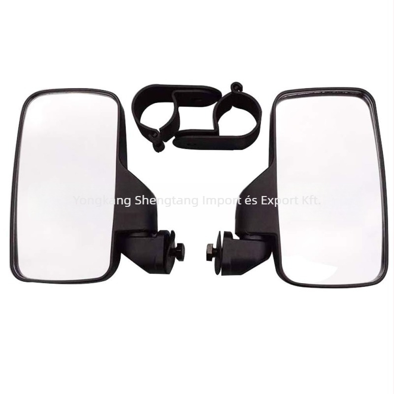 Motorkerékpár visszapillantó tükör kormány adaptor, 44–50 mm, készlet 2 darab, műanyag, kerek tükör, rögzítés pozitív fogazású